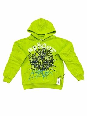 SP5DER ACID GREEN HOODIE